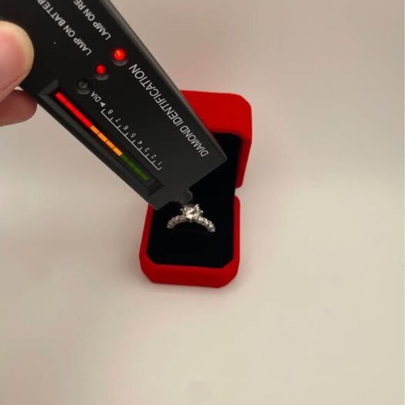 Certified 3 Carat GRA Round Lab-Created Moissanite VVS1  VVS1 GRA 3 Carat Moissanite Round Cut Engagement Ring | Promise Ring